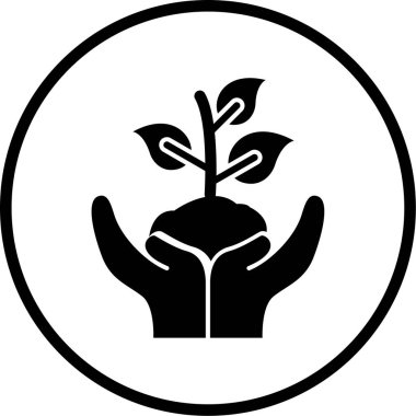 Filiz simgesinin vektör illüstrasyonu