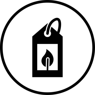 Kişisel ve ticari kullanım için etiket illüstrasyon simgesi.