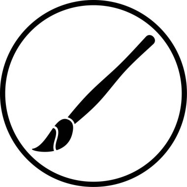 Boya fırçası. Basit resimleme