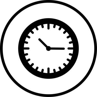 Saat. Web simgesi basit illüstrasyon