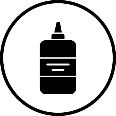 Modern siyah simgenin vektör illüstrasyonu