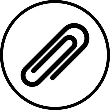 Modern ataç simgesinin vektör illüstrasyonu