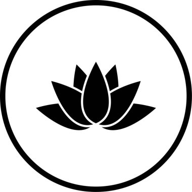 çiçek simgesi vektör illüstrasyonu