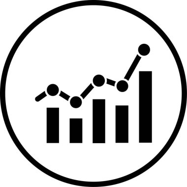 iş grafiği simgesi, vektör illüstrasyonu