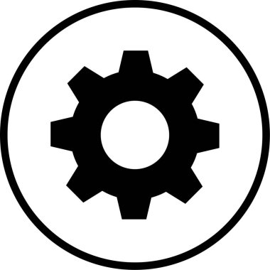 Ayarlar. Web simgesi basit illüstrasyon