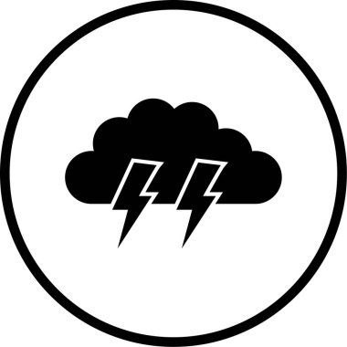 Bulut. Web simgesi basit illüstrasyon