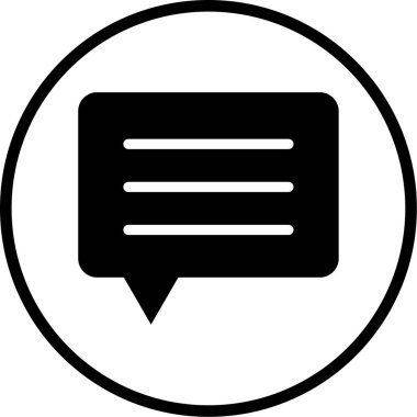 Sohbet Baloncuğu. Vektör illüstrasyonu