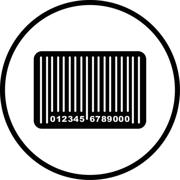 Ícone Código Barras Ilustração Vetorial — Vetor de Stock
