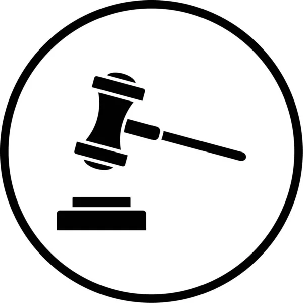 Εικονογράφηση Διανύσματος Του Εικονιδίου Νόμου — Διανυσματικό Αρχείο