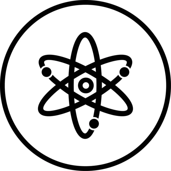 Atom Web Simgesi Basit Illüstrasyon — Stok Vektör