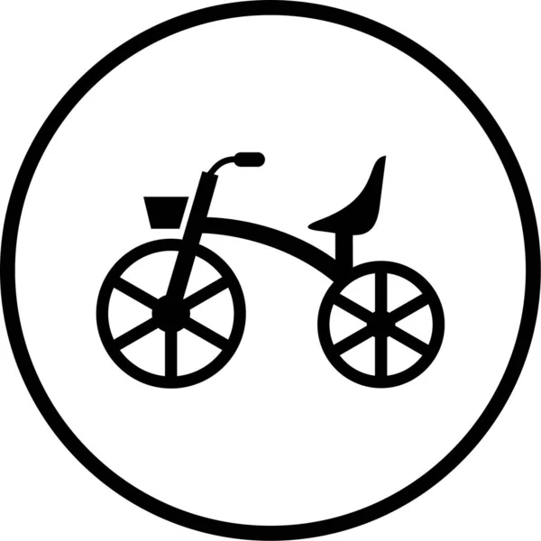 Bicicleta Ícone Vetor Ilustração — Vetor de Stock