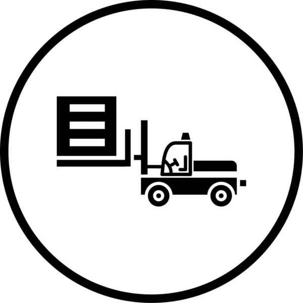 Illustration Icon Personal Commercial Use Truck — Stockový vektor