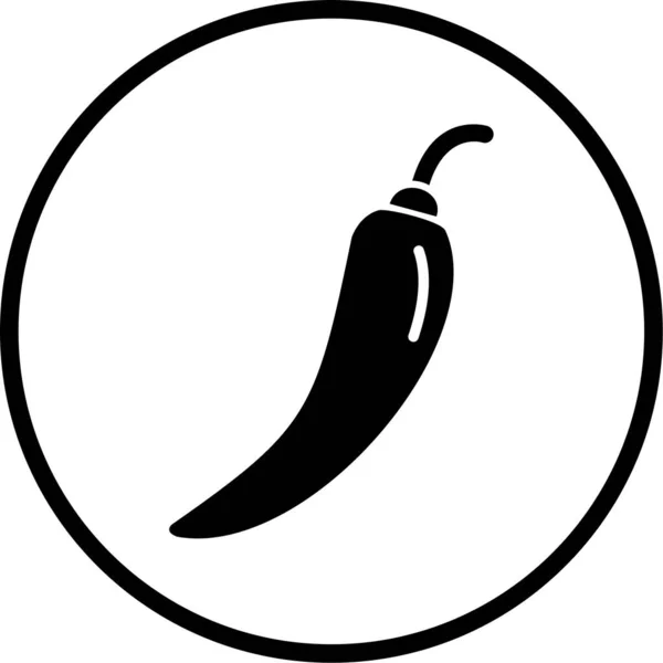 Chilipfeffer Symbol Vektor Illustration — Stockvektor