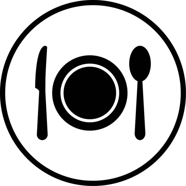 Ilustrație Vectorială Pictogramei Alimentare — Vector de stoc