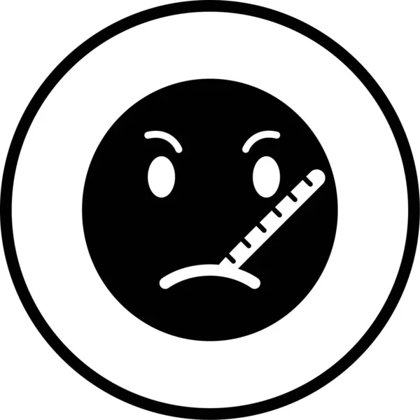 Emoji Web Icoon Eenvoudige Illustratie — Stockvector