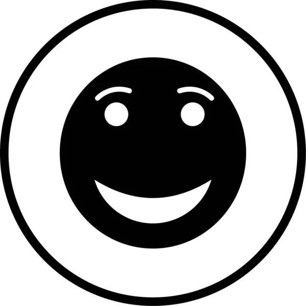Lächeln Web Symbol Einfache Illustration — Stockvektor