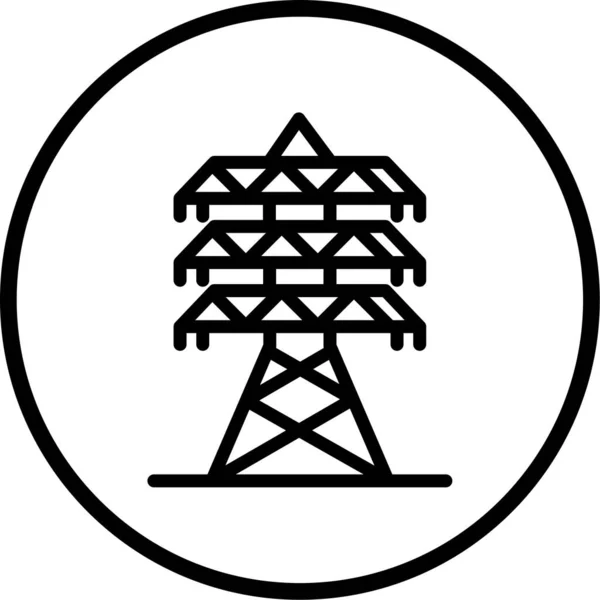 Vector Illustration Electric Tower Icon Stock Vector by ©MuhammadAtiq ...