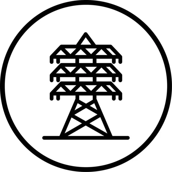 Векторная Иллюстрация Значка Мощности — стоковый вектор