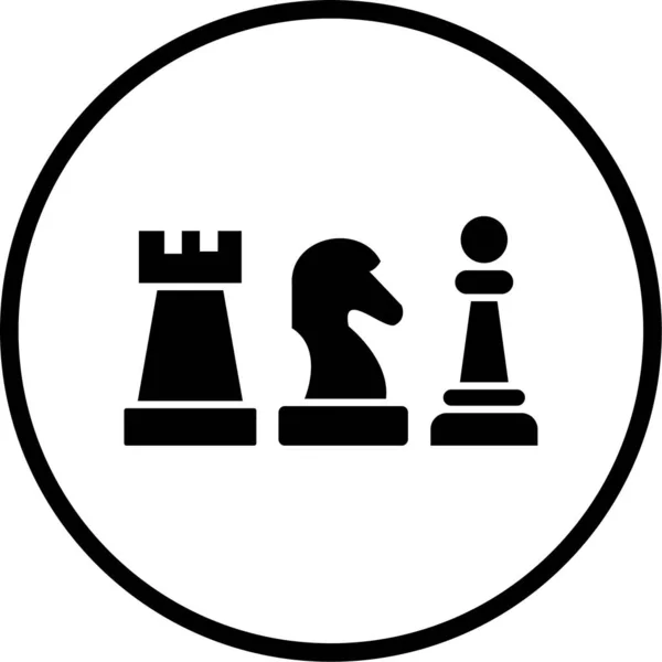 チェスのアイコンのベクトルイラスト — ストックベクタ