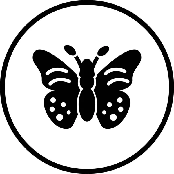 Kelebek Web Simgesi Vektör Illüstrasyonu — Stok Vektör