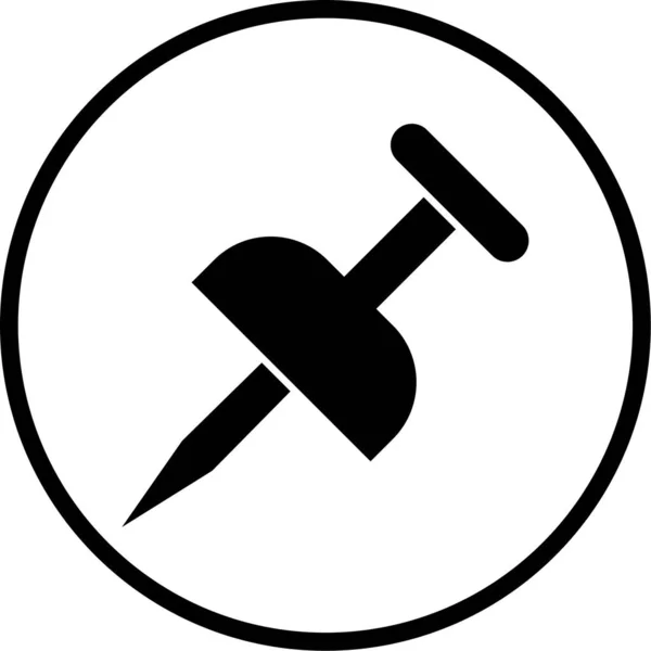 Vektor Pin Symbol — Stockvektor
