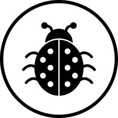 Böcek. Web simgesi basit illüstrasyon