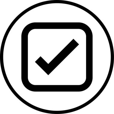 Moda biçimi izole edilmiş arkaplanda işaret simgesini işaretle