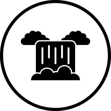 Bulut. Web simgesi basit tasarım