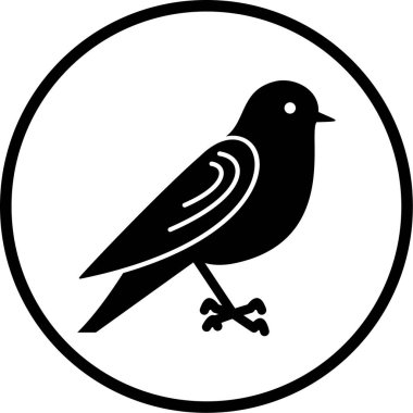 Kuş. Web simgesi basit illüstrasyon