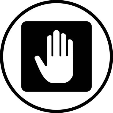 El simgesinin vektör illüstrasyonu