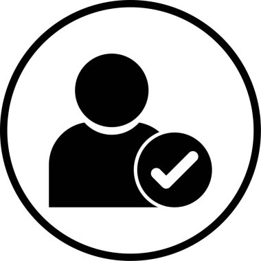 kullanıcı. Web simgesi basit illüstrasyon