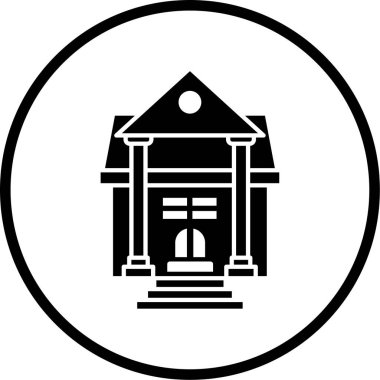 Banka simgesinin vektör illüstrasyonu