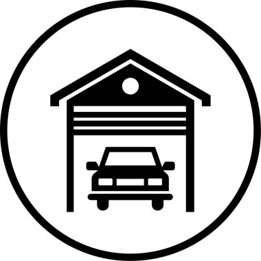 araba simgesi vektör illüstrasyonu