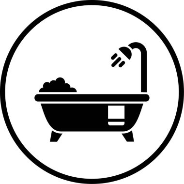 Küvet. Web simgesi basit illüstrasyon