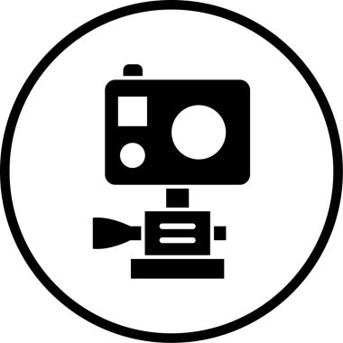 Kamera. Web simgesi basit illüstrasyon