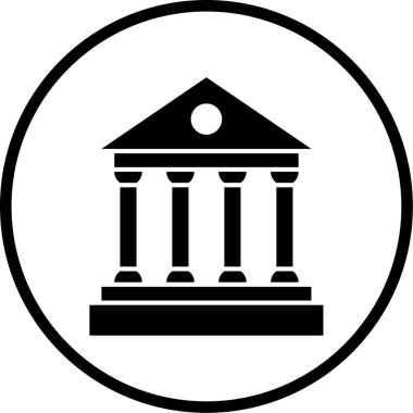 banka simgesi modada izole edilmiş arkaplan