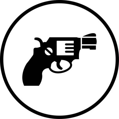 Bir silah simgesinin vektör illüstrasyonu