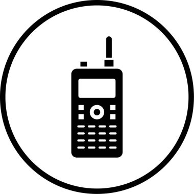 Cep telefonu simgesinin vektör illüstrasyonu