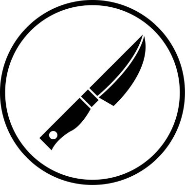 Bıçak. Web simgesi basit tasarım