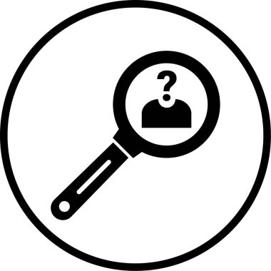 Arama simgesi vektör illüstrasyonu