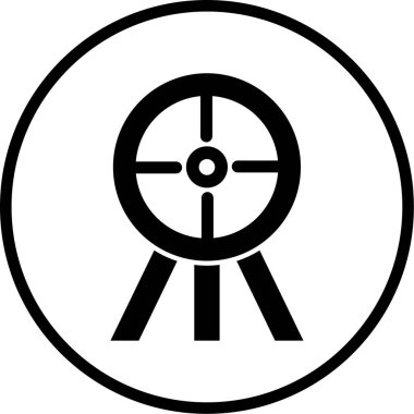 Hedef. Web simgesi basit illüstrasyon