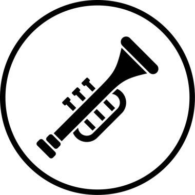 Müzik. Web simgesi vektör illüstrasyonu