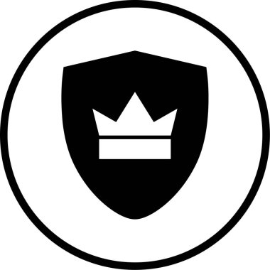 kalkan simgesi, vektör illüstrasyonu