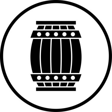 bira fıçısı ikon vektör illüstrasyonu 