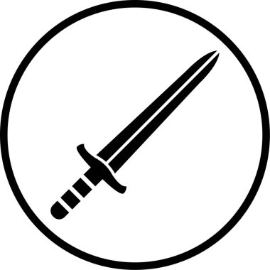 Bıçak. Web simgesi basit illüstrasyon