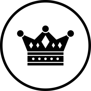 Taç simgesi, vektör illüstrasyonu
