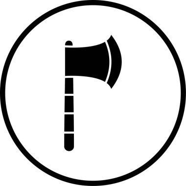 Balta simgesinin vektör illüstrasyonu 