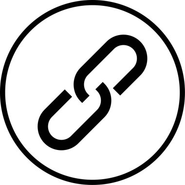 Bağlantı. Web simgesi basit illüstrasyon