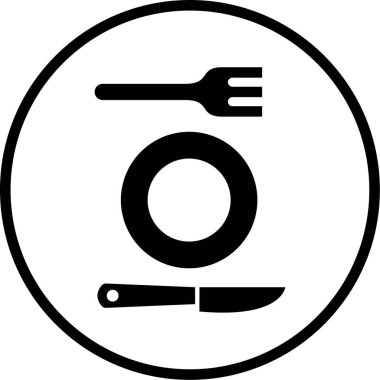 utensil simgesinin vektör illüstrasyonu 