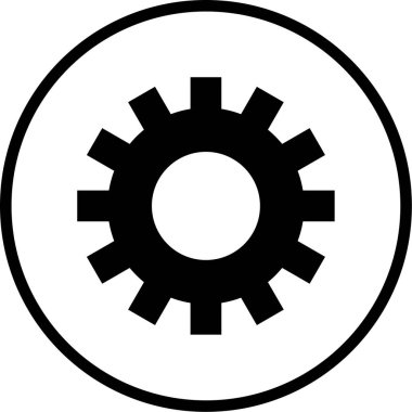 Ayarlar. Web simgesi basit illüstrasyon